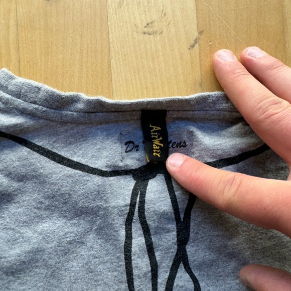 Vintage Dr. Martens Tee Big Logo Boots Double Sided 90s - Picture 8 of 9